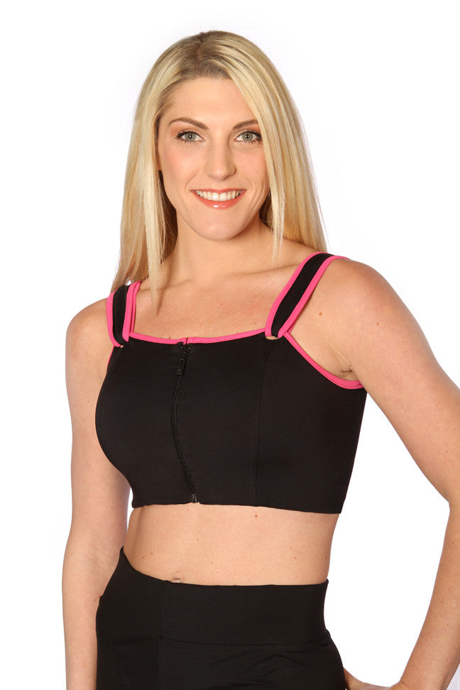 The Tabby Black with Hot Pink Accent